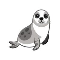 Energetic Harp Seal Swimming in Ocean vector