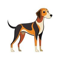 Majestic Hound Dog in Its Element vector