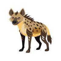 Curious Hyena Observing its Environment vector