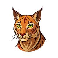 Dynamic Iberian Lynx in Motion vector
