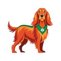 Elegant Irish Setter in its Natural Habitat vector