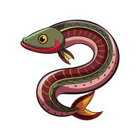 Engaging Lamprey Illustration for Creative Use vector