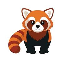 Charming Lesser Panda Illustration for Art Projects vector