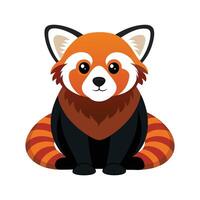 Engaging Lesser Panda Illustration for Wildlife Art vector