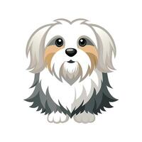 Engaging Lhasa Apso Illustration for Creative Use vector