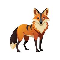 Unique Maned Wolf Art for Art Projects vector
