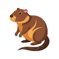 Charming Nutria Illustration for Wildlife Lovers vector