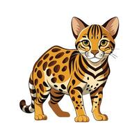 Creative Ocelot for Artistic Projects vector