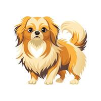 Engaging Pekingese Illustration for Creative Projects vector