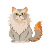 Creative Persian Cat for Unique Pet Art vector