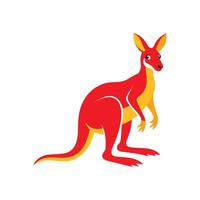 Stylized Red Kangaroo Art for Unique Wildlife vector
