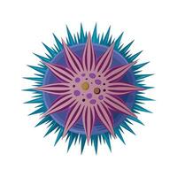 Creative Sea Urchin for Artistic Projects vector