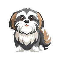 Unique Shih Tzu for Unique Pet Art vector