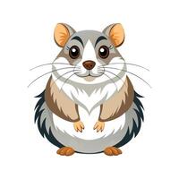 Stylized Siberian Hamster Art for Unique Pets vector