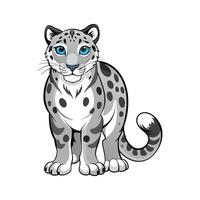 Creative Snow Leopard for Unique Wildlife vector