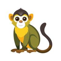 Creative Squirrel Monkey for Unique Wildlife vector