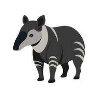 Stylized Tapir Art for Unique Wildlife vector