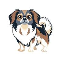 Stylized Tibetan Spaniel Art for Pet Lovers vector