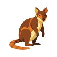 Stylized Tree Kangaroo Art for Unique Wildlife vector