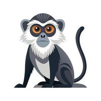 Stylized Vervet Monkey Art for Unique Projects vector