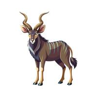 Engaging Waterbuck Illustration for Unique Projects vector