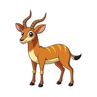 Creative Antelope Design for Art. Cartoon Art Animal Illustration vector