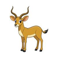 Charming Antelope Art for Designers. Cartoon Art Animal Illustration vector