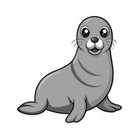 Majestic Elephant Seal in Natural Habitat. Cartoon Art Animal Illustration vector