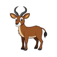 Engaging Sable Antelope Illustration for Wildlife Projects. Cartoon Art Animal Illustration vector