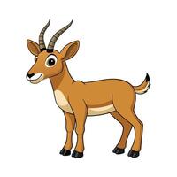Creative Saiga Antelope for Artistic Projects. Cartoon Art Animal Illustration vector