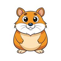 Siberian Hamster Illustration for Unique Pets. Cartoon Art Animal Illustration vector