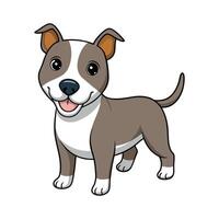 Creative Staffy for Unique Pet Art. Cartoon Art Animal Illustration vector