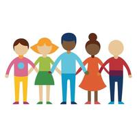 People of Different Ethnicities Icon and Cultural Diversity Concept vector