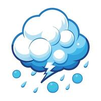 Hailstorm Icon with Bouncing Hailstones and Hail Concept vector