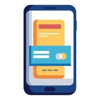Smartphone Icon Displaying a Payment and Mobile Payment Concept vector