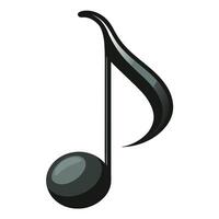 Single Music Note Icon with Clean Shapes and Music Note Concept vector