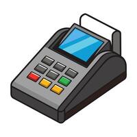 Card Swipe Machine Icon with a Terminal and Payment Gateway Concept vector