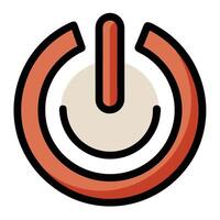 Simple Power Button Symbol Icon and Power Button Concept vector