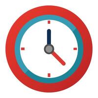 Clock Icon with a Time Pointer and Time Clock Concept vector