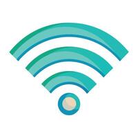 Clean Wi-Fi Signal Icon with Lines and Wi-Fi Signal Concept vector