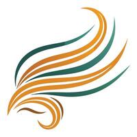 Flowing Wind Icon with Lines and Wind Concept vector