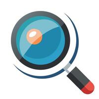 Zoom In Lens Icon with a Magnified Arrow and Close-Up View vector