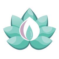 Delicate Dewdrop Petal Flower with Subtle Detailing and Flower Concept vector