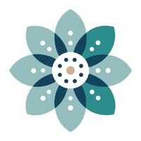 Airy Minimalism Floating Dot Petal Flower and Flower Concept vector