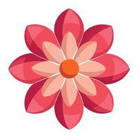 Intricate Floating Dot Petal Flower with Minimal Essence and Flower Concept vector