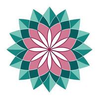 Sharp Symmetry Geometric Triangle Petal Flower and Flower Concept vector