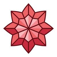 Elegant Radial Balance Hexagon Centered Blossom and Flower Concept vector