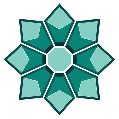 Creative Sharp Precision Hexagonal Petal Flower and Flower Concept