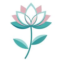 Open Elegance Hollow Ring Petal Blossom and Flower Concept vector