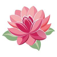 Modern Flowing Motion Looped Petal Flower and Flower Concept vector